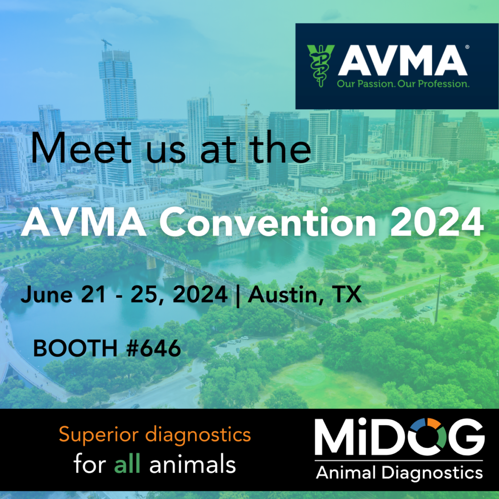 Meet us at the AVMA Convention 2024 MiDOG Animal Diagnostics